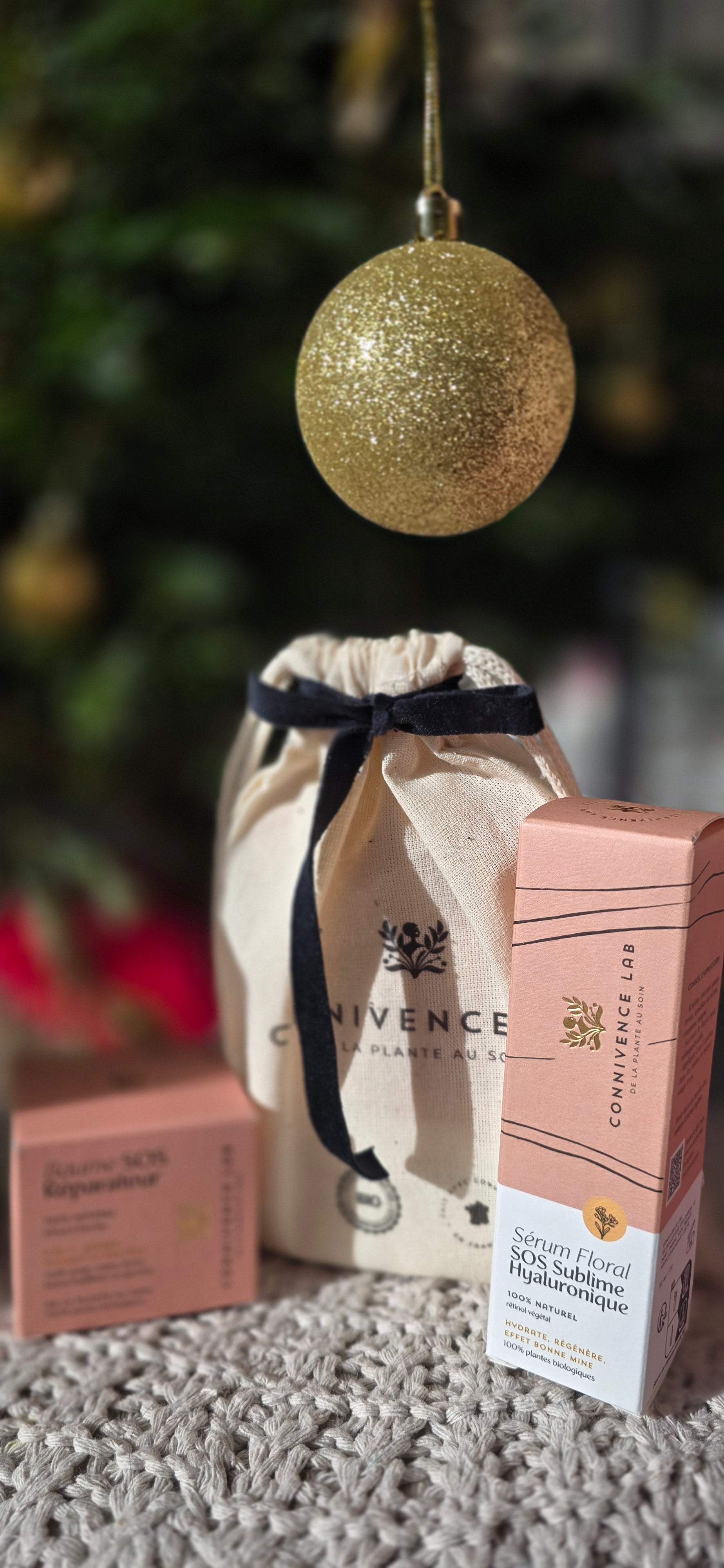 Coffret Visage - Rituel Douceur Peau I Avec joli pochon 100% Coton